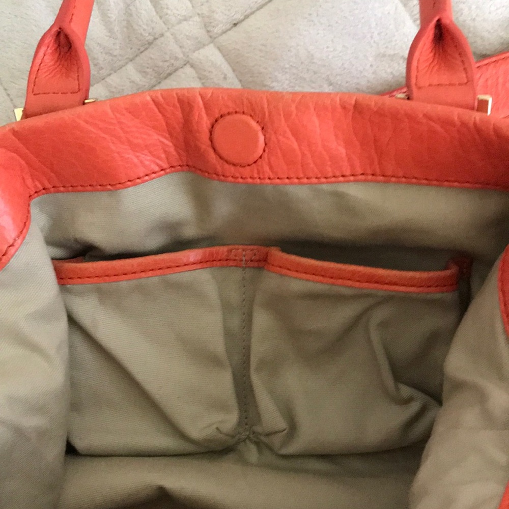 Tory Burch orange satchel - Picture 6 of 8